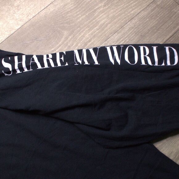 FRCHS x Aaliyah Share My World Tour 1997 Women’s Black Long Sleeve Shirt Sz 3X - Picture 4 of 7